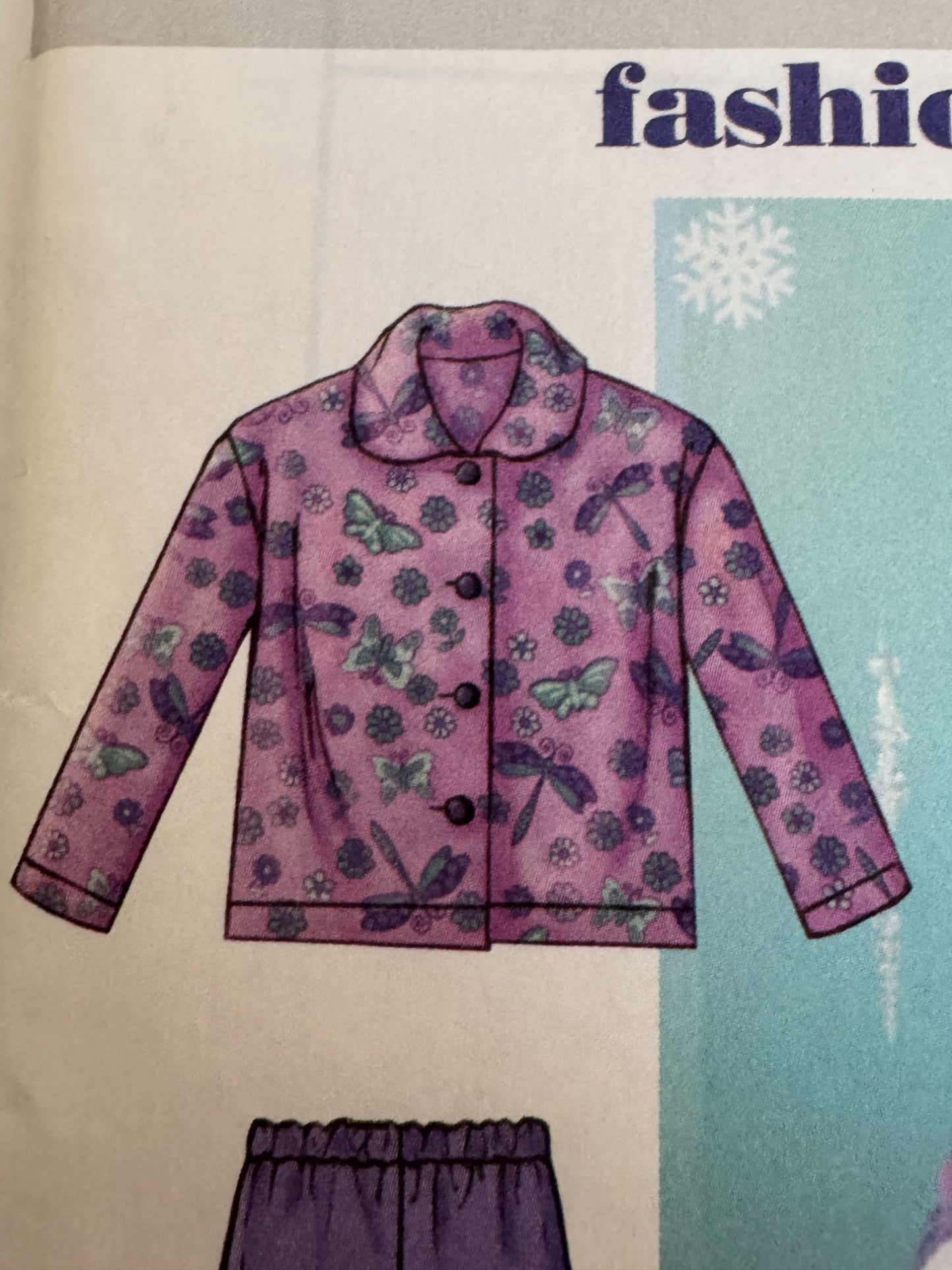 Butterick Sewing Pattern B4335 Winter Jacket Jumper Pants Toddler Girls 2 3 4 5