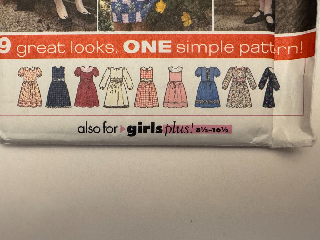 Simplicity Sewing Pattern 9839 Dress 9 Looks Girls Plus Size 8.5 - 16.5 Uncut