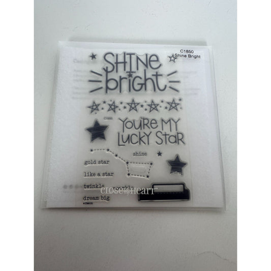 CTMH My Acrylix Acrylic Stamp Set Shine Bright You are My Lucky Star Big Dipper