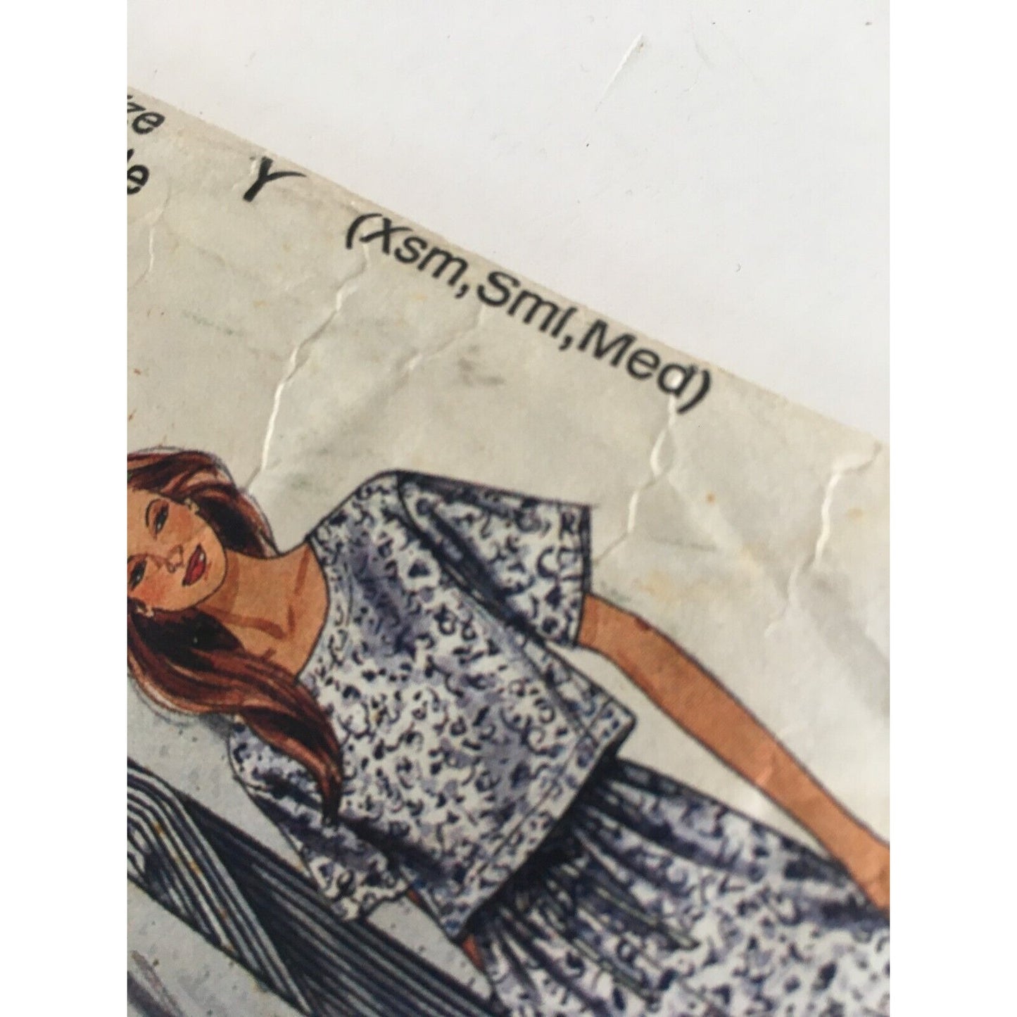 McCalls Sewing Pattern 6801 Robe Pajamas Tunic Top Pants Shorts XS S M UC Resort