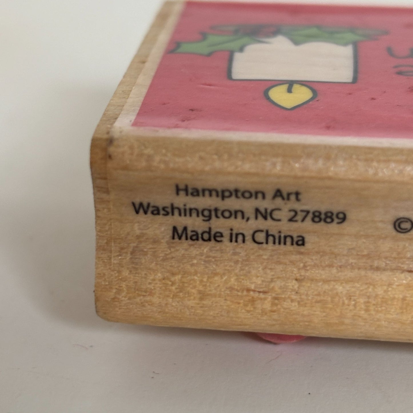 Studio G Rubber Stamp Tis the Season Candle Holly Christmas Card Making Holidays