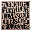 Stampers Anonymous Rubber Stamp Alphabet Grunge Lettering Typography Mixed Media Scrapbooking Tool Background