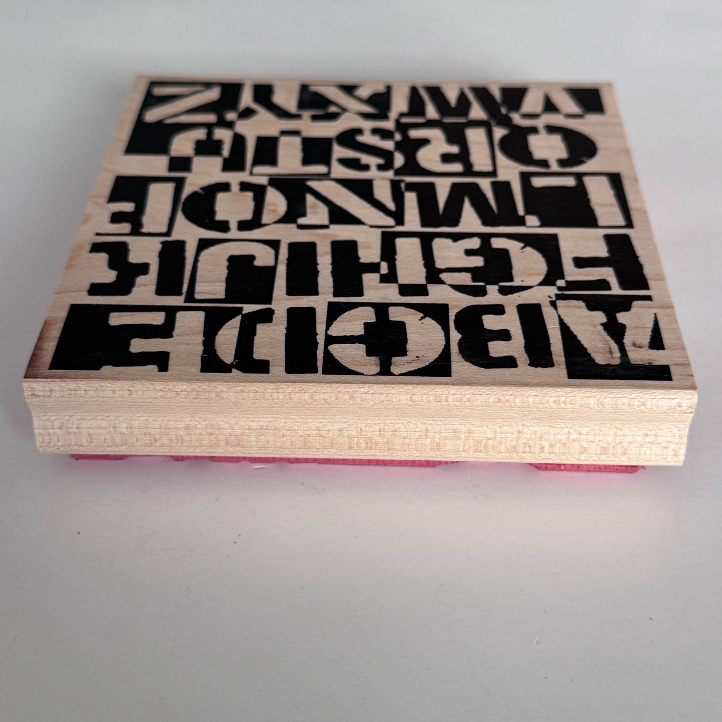 Stampers Anonymous Rubber Stamp Alphabet Grunge Lettering Typography Mixed Media Scrapbooking Tool Background