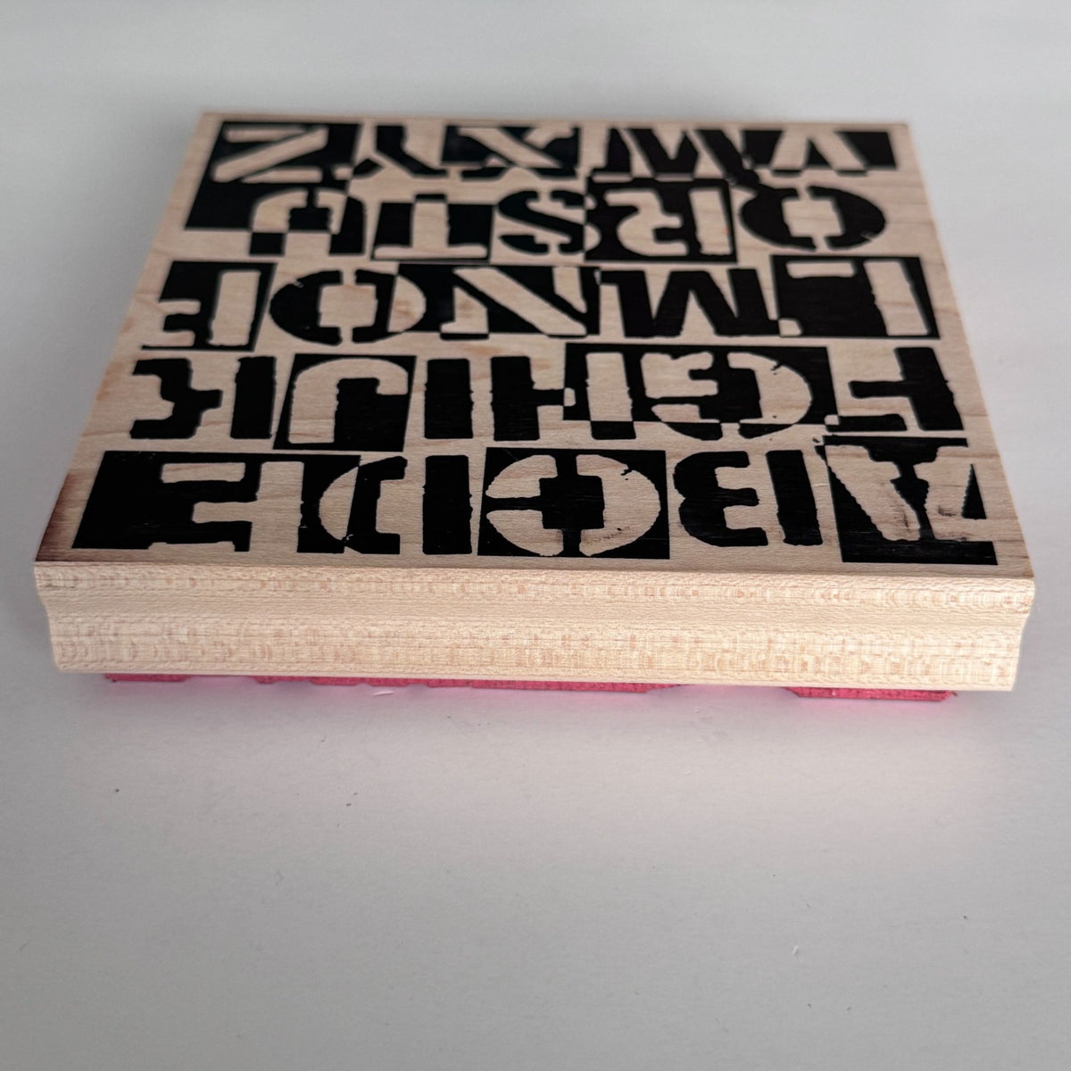 Stampers Anonymous Rubber Stamp Alphabet Grunge Lettering Typography Mixed Media Scrapbooking Tool Background