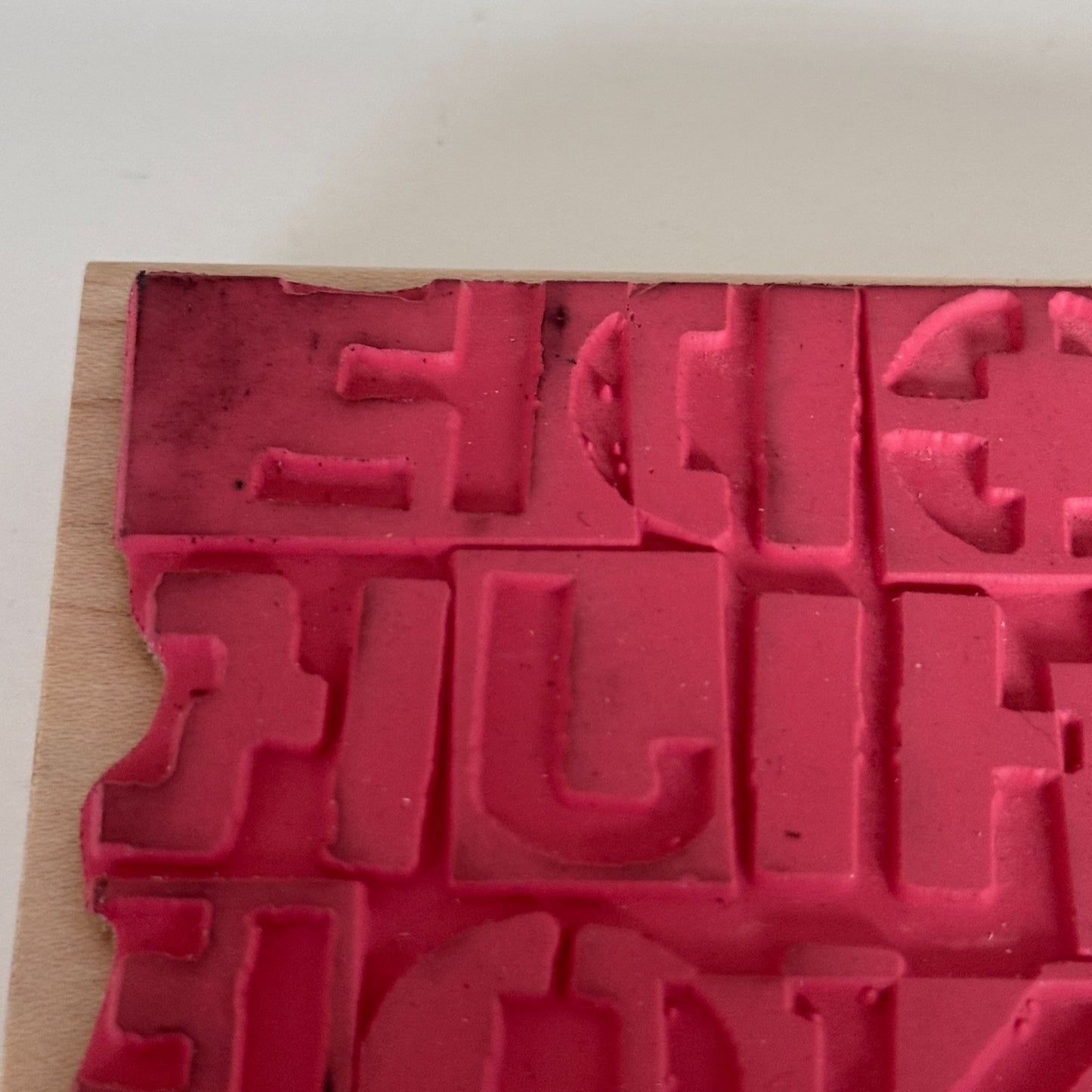Stampers Anonymous Rubber Stamp Alphabet Grunge Lettering Typography Mixed Media Scrapbooking Tool Background