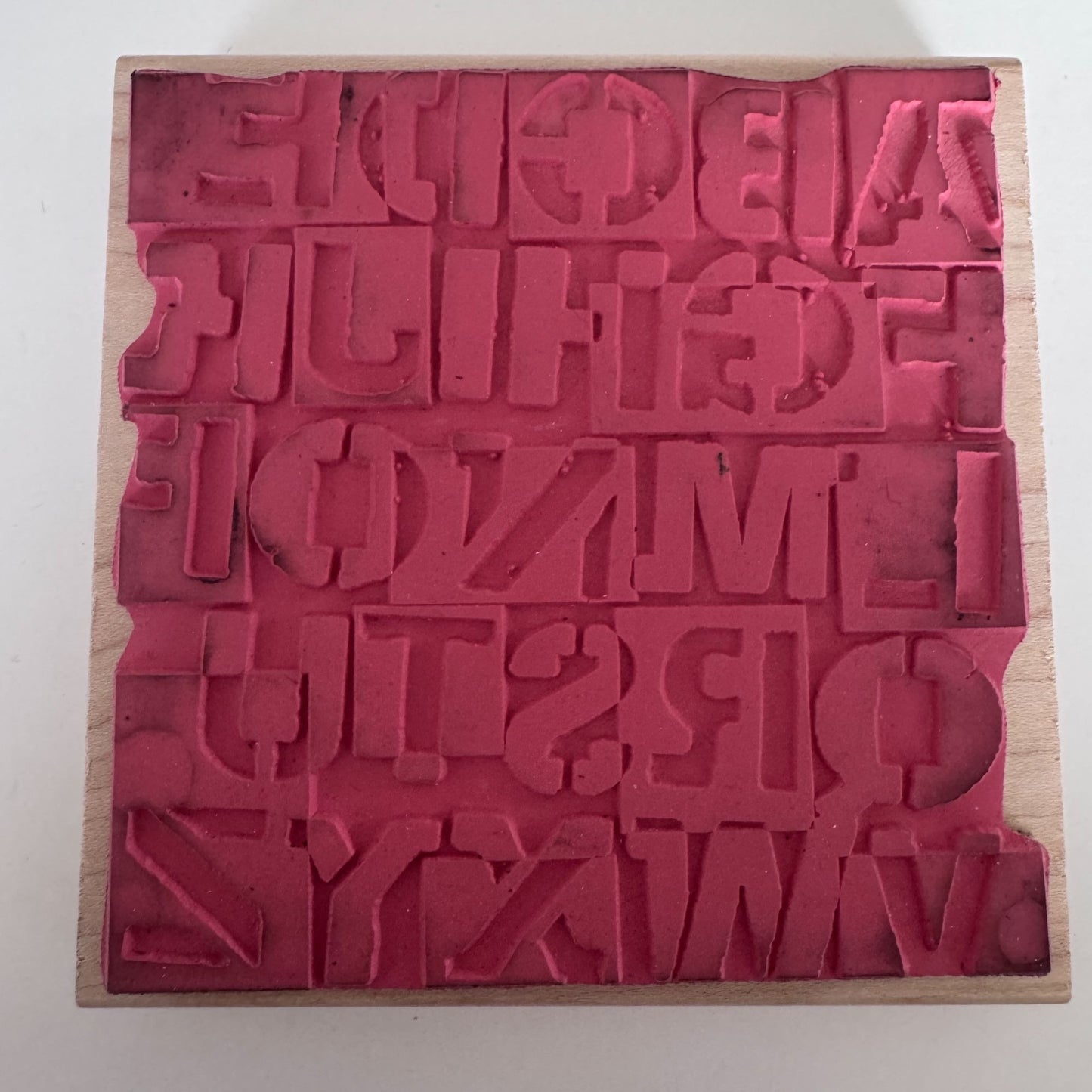 Stampers Anonymous Rubber Stamp Alphabet Grunge Lettering Typography Mixed Media Scrapbooking Tool Background