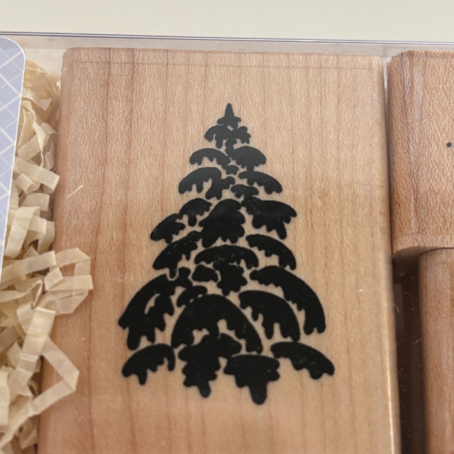 CTMH Wood Rubber Stamp Set Horse Buggy Silhouette Deer Christmas Tree Snowflake