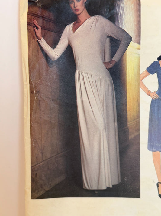 Vogue Sewing Pattern 2646 Bias Dress Edith Head Vintage 10 American Designers UC