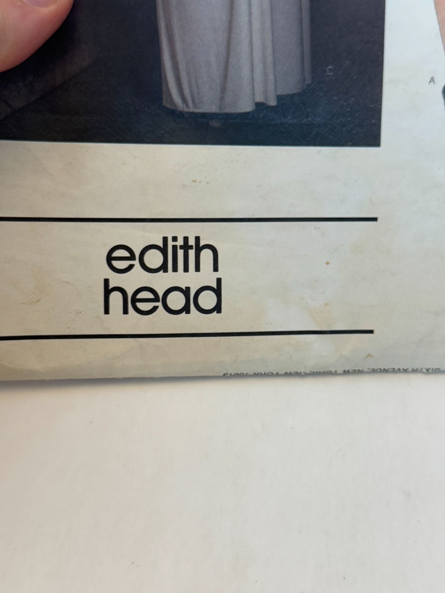 Vogue Sewing Pattern 2646 Bias Dress Edith Head Vintage 10 American Designers UC