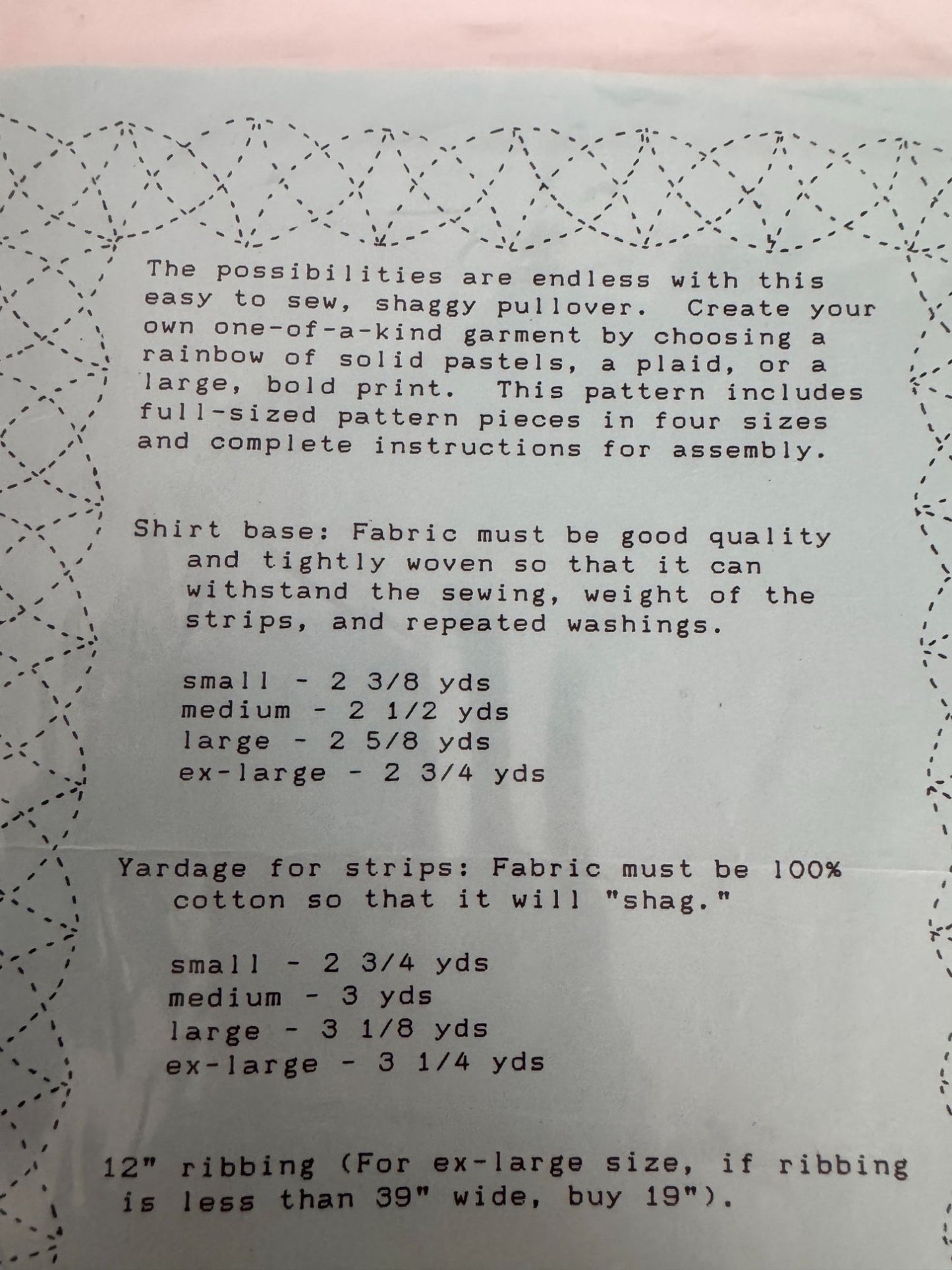 A Quilters Wardrobe Sewing Pattern Quilted Shaggy Pullover Shirt Fall S-XL