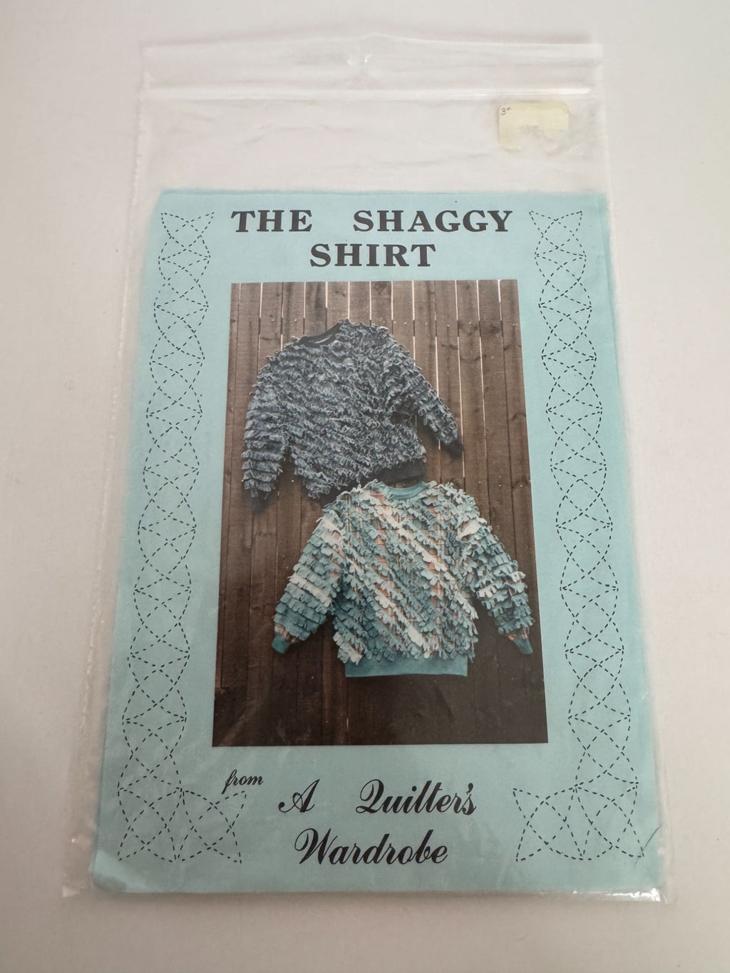 A Quilters Wardrobe Sewing Pattern Quilted Shaggy Pullover Shirt Fall S-XL