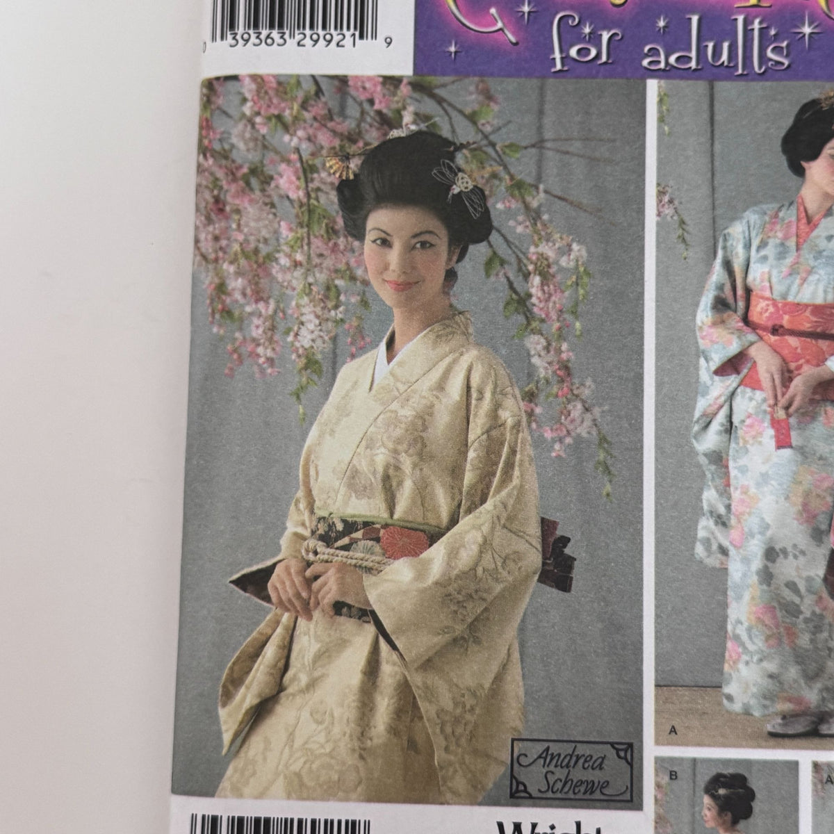 Simplicity Sewing Pattern 4080 Kimono Costume Japanese 14-20 Andrea Schewe Uncut Cosplay Asian Halloween
