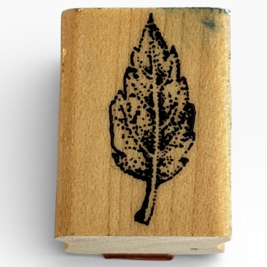 Stampin Up Rubber Stamp Leaf Nature Fall Season Outdoors Card Making Craft
