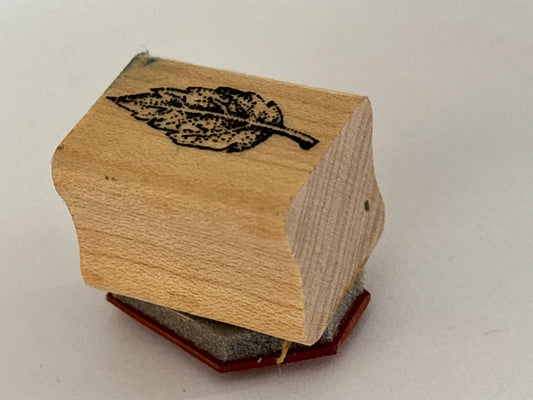 Stampin Up Rubber Stamp Leaf Nature Fall Season Outdoors Card Making Craft