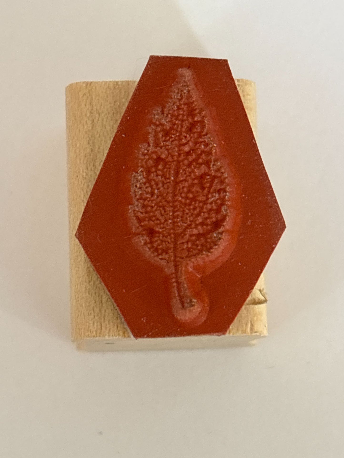 Stampin Up Rubber Stamp Leaf Nature Fall Season Outdoors Card Making Craft