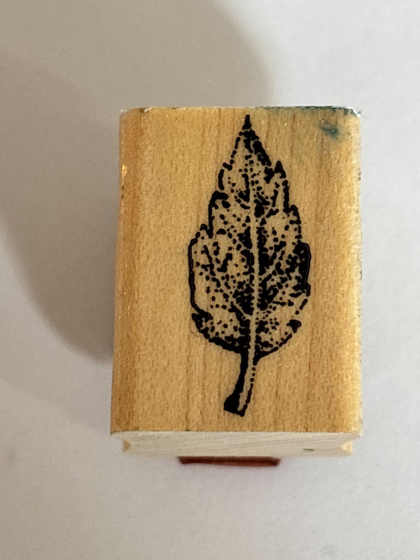 Stampin Up Rubber Stamp Leaf Nature Fall Season Outdoors Card Making Craft
