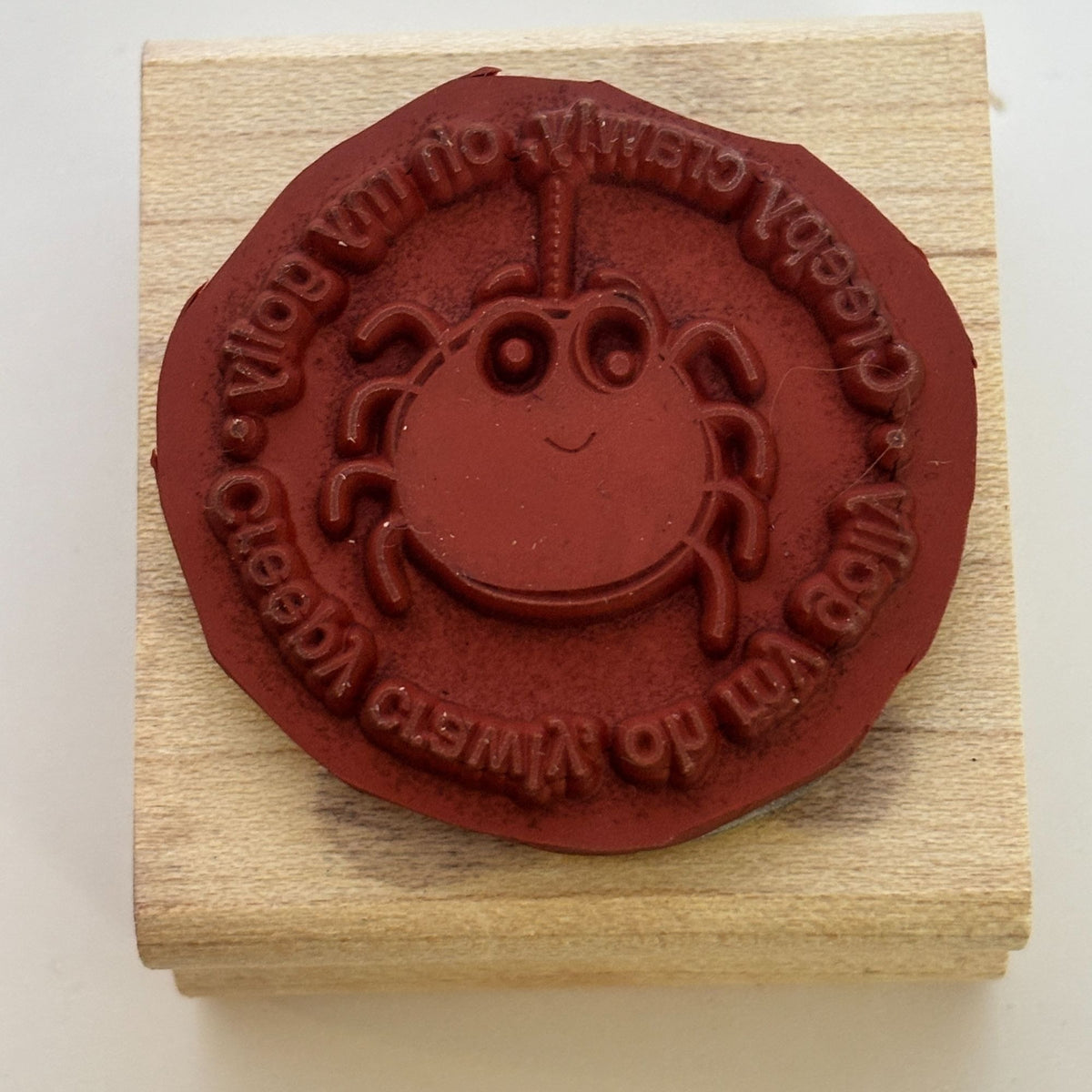 Stampin Up Rubber Stamp Spider Creepy Crawly Oh My Golly Halloween Card Making Words