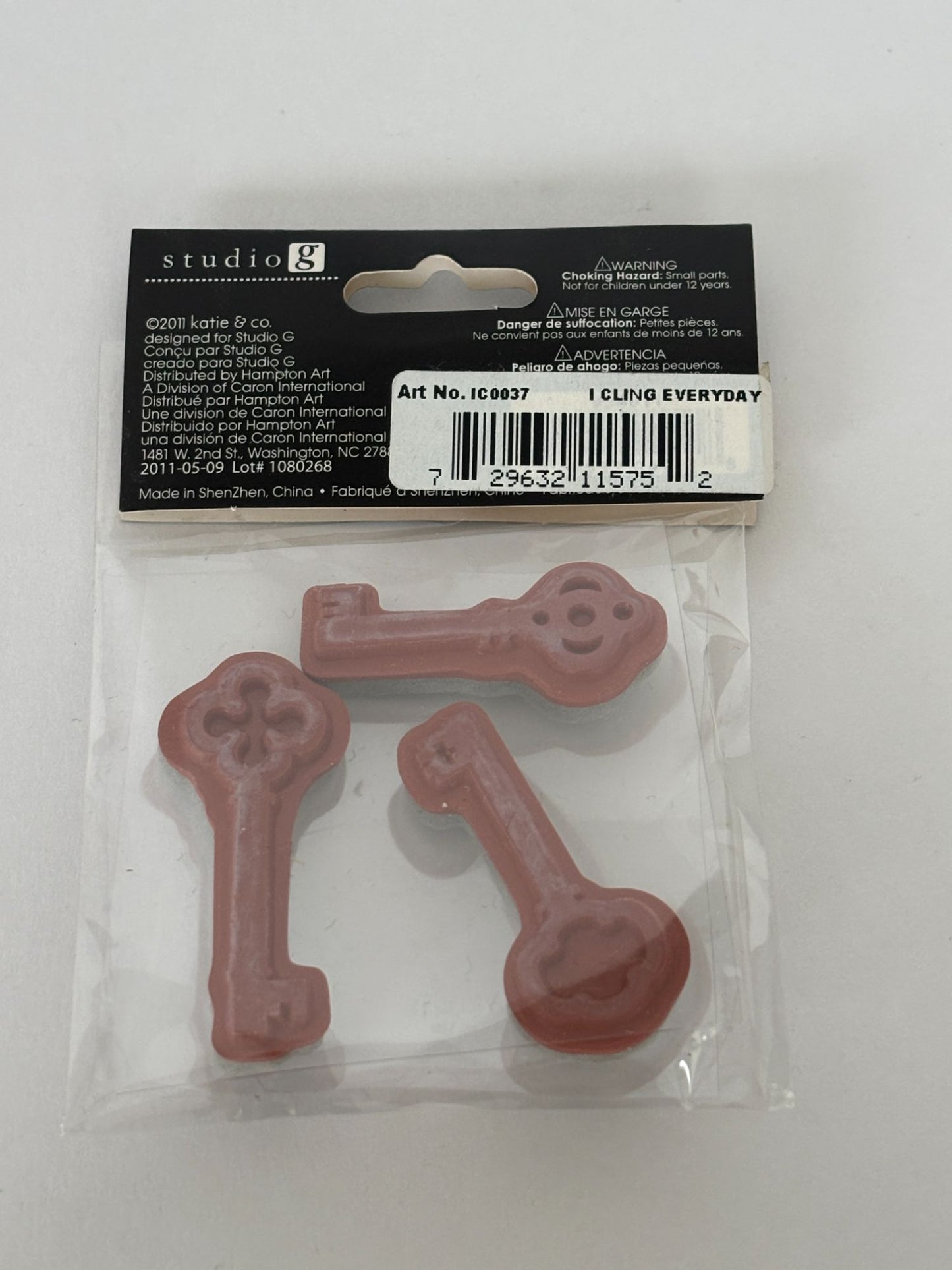 Studio G Cling Mounted Rubber Stamps Skeleton Key Designs Crafting Card Making 3
