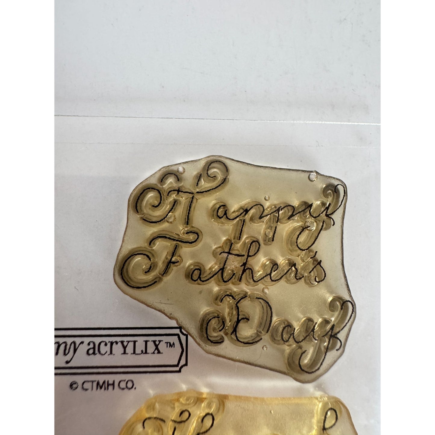 CTMH My Acrylix Acrylic Stamp Set Greetings to You Card Making Sentiments Words