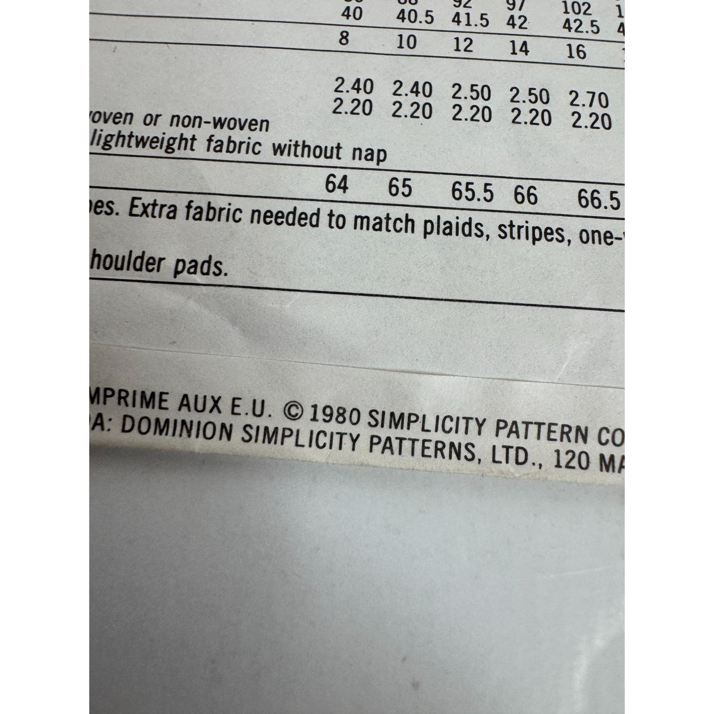 Simplicity Sewing Pattern 9619 Misses Unlined Jacket 12 14 16