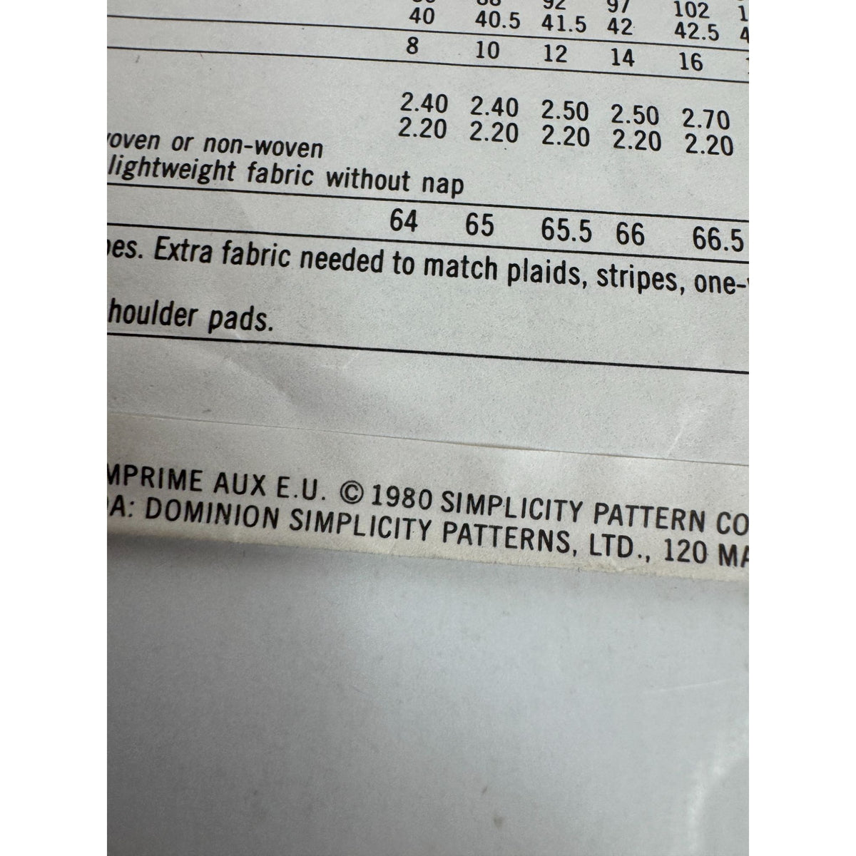 Simplicity Sewing Pattern 9619 Misses Unlined Jacket 12 14 16