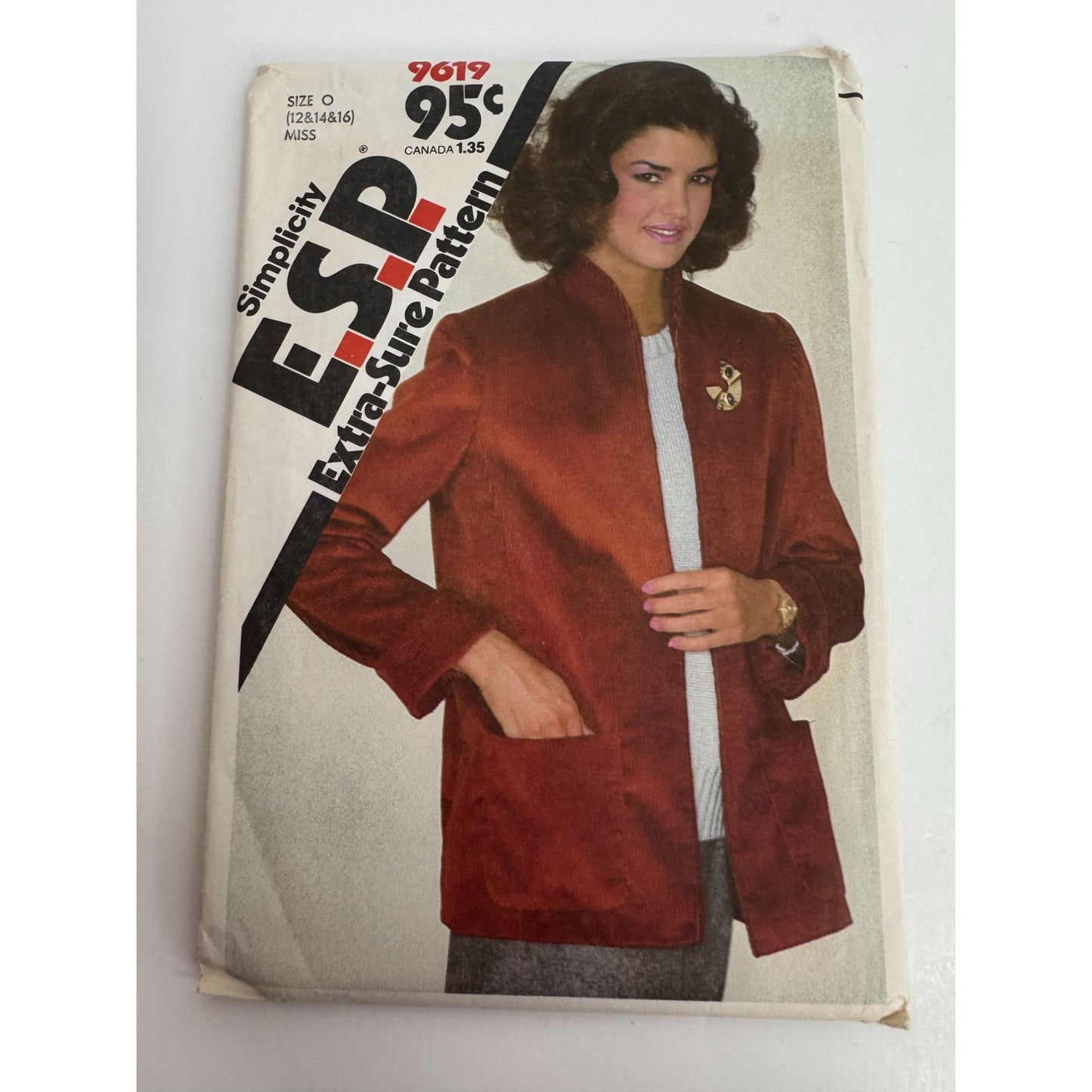 Simplicity Sewing Pattern 9619 Misses Unlined Jacket 12 14 16