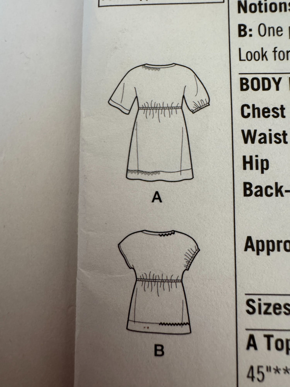 Simplicity Sewing Pattern 2437 Tween Girls Top Shirt Learn to Sew Sizes 7-14 UC