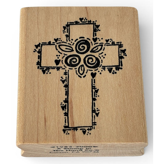 Christian Cross Rubber Stamp Faith Bible Journaling Cardmaking Easter Craft