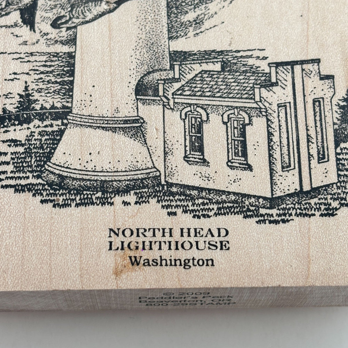 Peddlers Pack Rubber Stamp North Head Lighthouse Washington State Coastal Scene Cardmaking Pacific Northwest