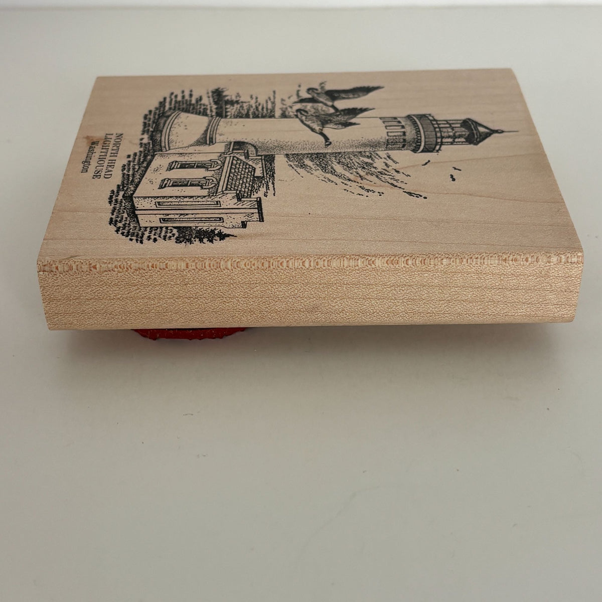Peddlers Pack Rubber Stamp North Head Lighthouse Washington State Coastal Scene Cardmaking Pacific Northwest