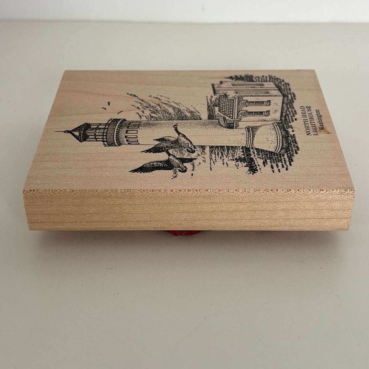 Peddlers Pack Rubber Stamp North Head Lighthouse Washington State Coastal Scene Cardmaking Pacific Northwest