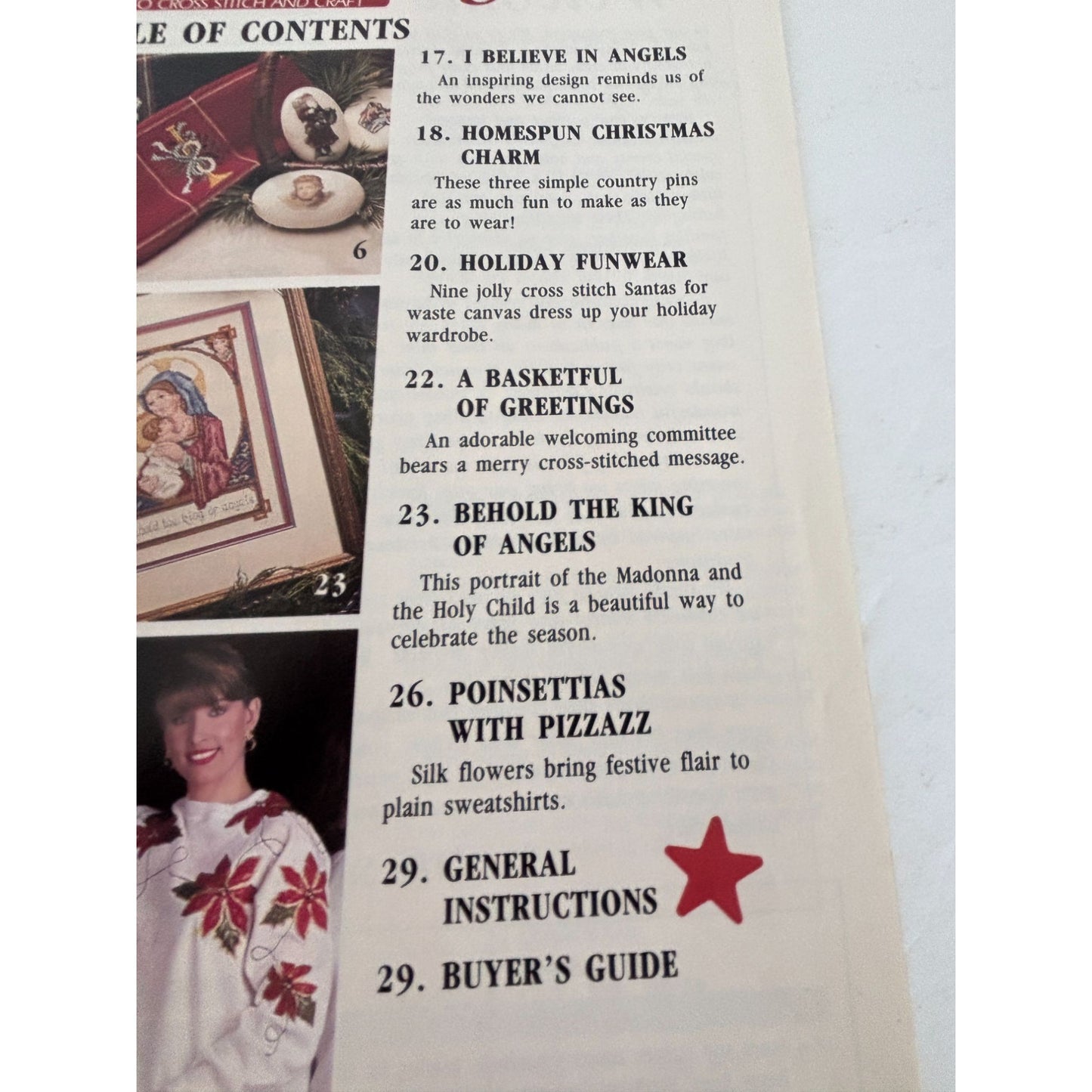 Celebrations To Cross Stitch Craft Magazine Premier Issue Leisure Arts Santa