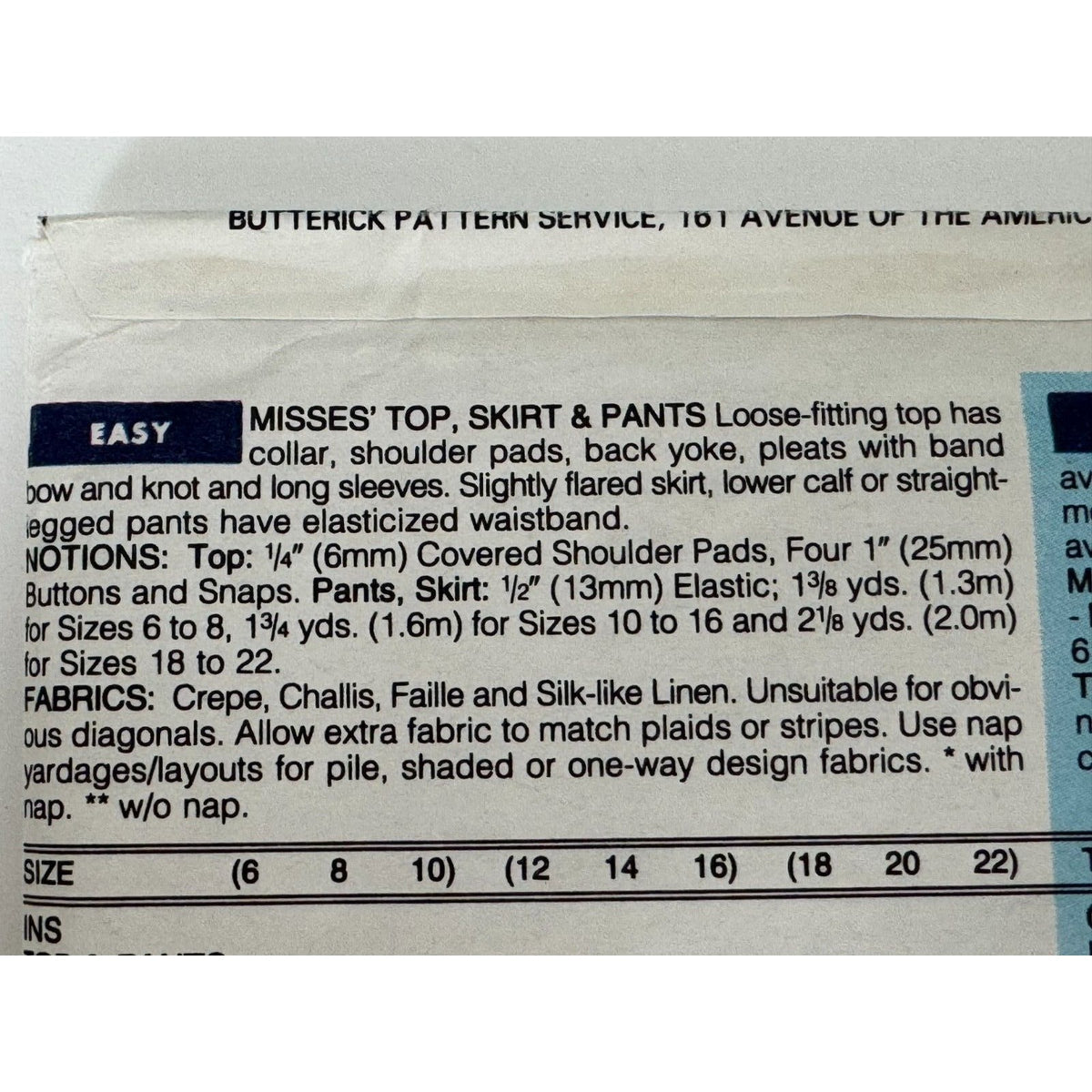 Butterick Sewing Pattern 3062 Jessica Howard Classic Jacket Skirt Pants 18-22 UC