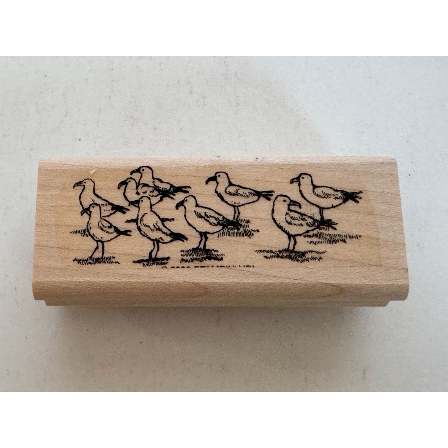 Stampin Up Rubber Stamps Calm Seas Nautical Lighthouse Seagulls Pelican Set 6