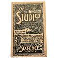 Stampa Rosa Rubber Stamp Vintage Studio Art Nouveau Magazine Advertisement Artist Cardmaking Wood Mounted