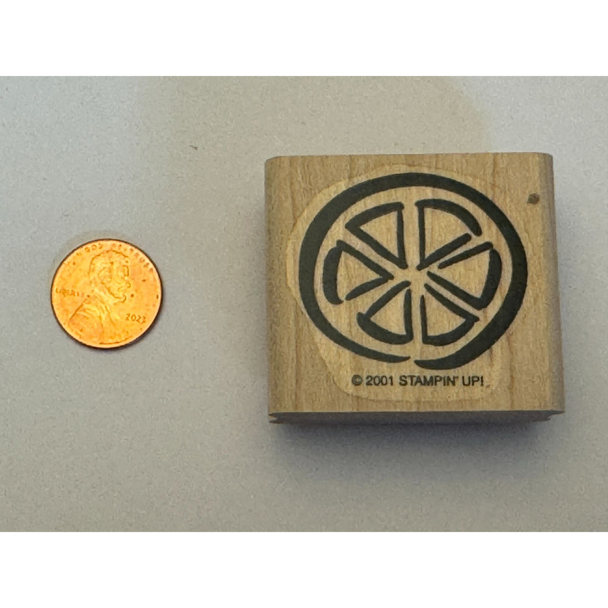 Stampin Up Rubber Stamp Citrus Slice Lime Lemon Orange Summer Drink Card Making