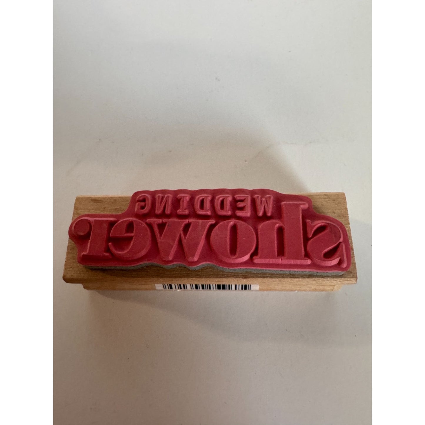Hampton Art Rubber Stamp Wedding Shower Invitation Words Card Making Sentiment