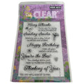 Hero Arts Poly Clear Stamps Sending Smiles Birthday Card Making Thank You Words Sentiments