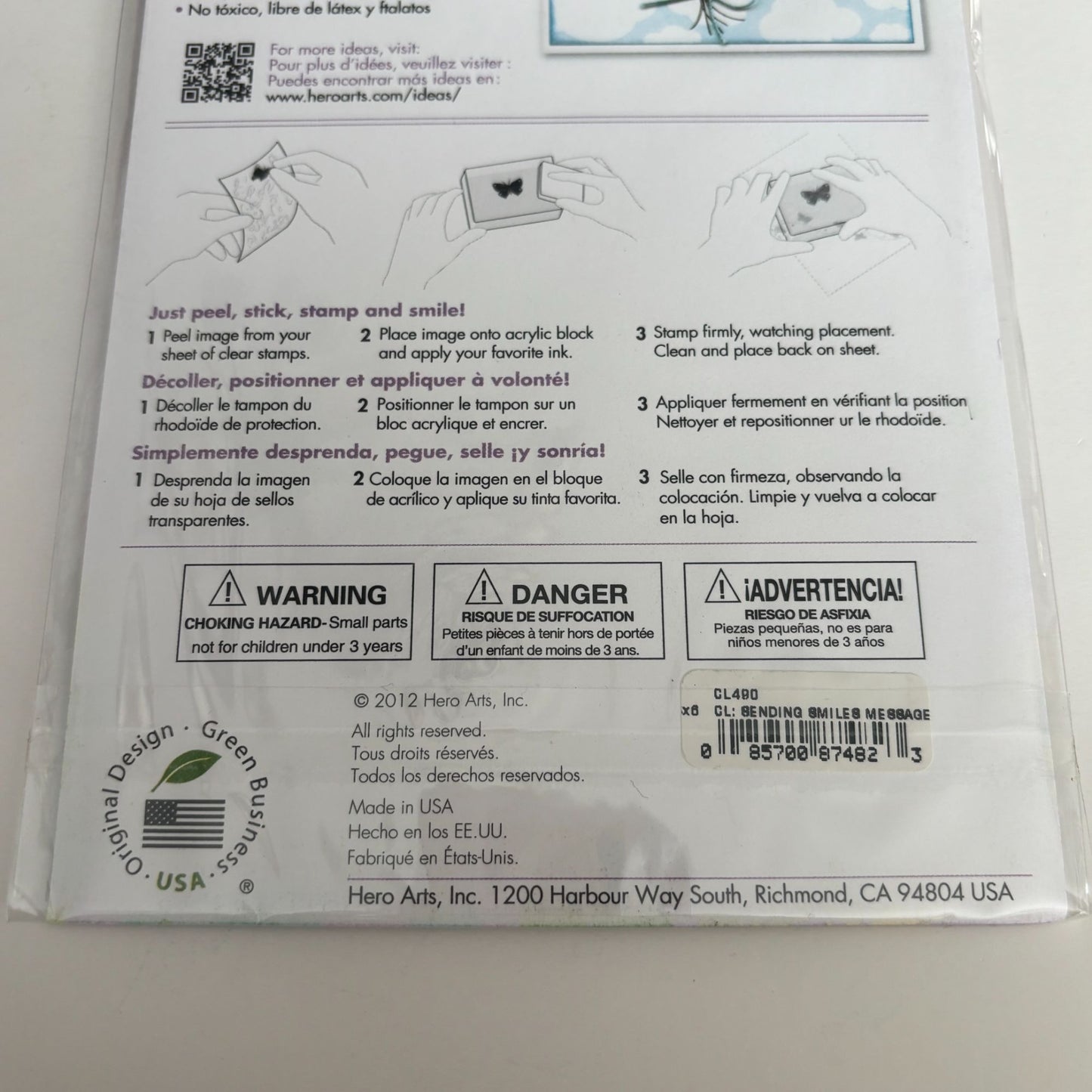 Hero Arts Poly Clear Stamps Sending Smiles Birthday Card Making Thank You Words Sentiments