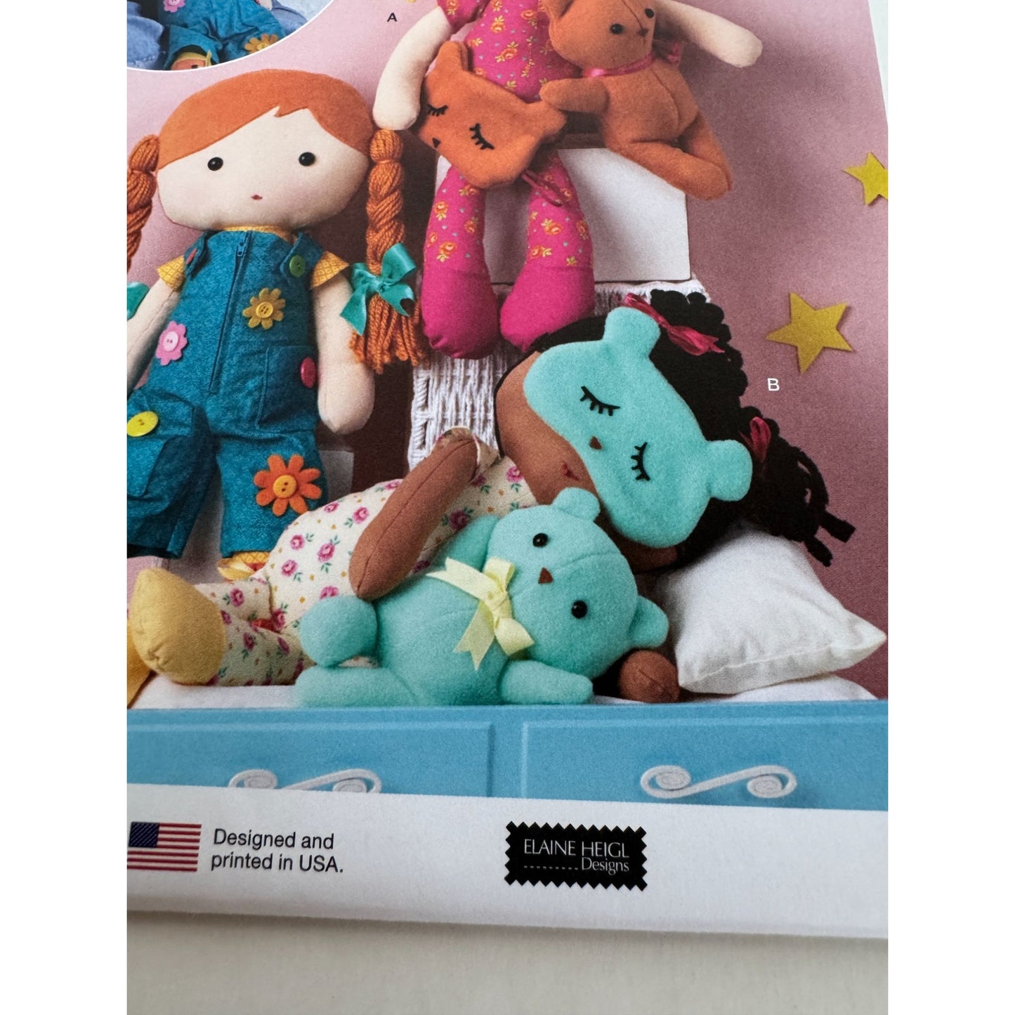 Simplicity Sewing Pattern S3053 Soft Doll and Doll Clothing Toddler Elaine Heigl