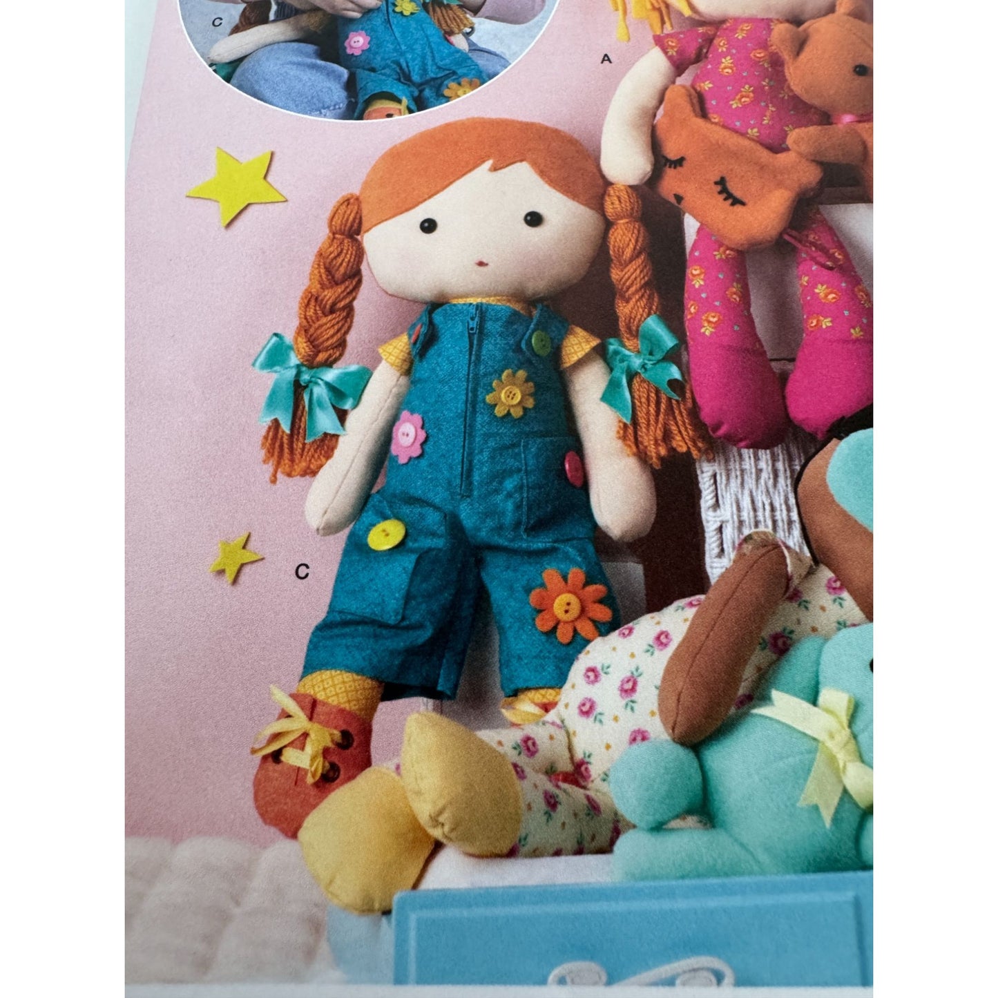 Simplicity Sewing Pattern S3053 Soft Doll and Doll Clothing Toddler Elaine Heigl