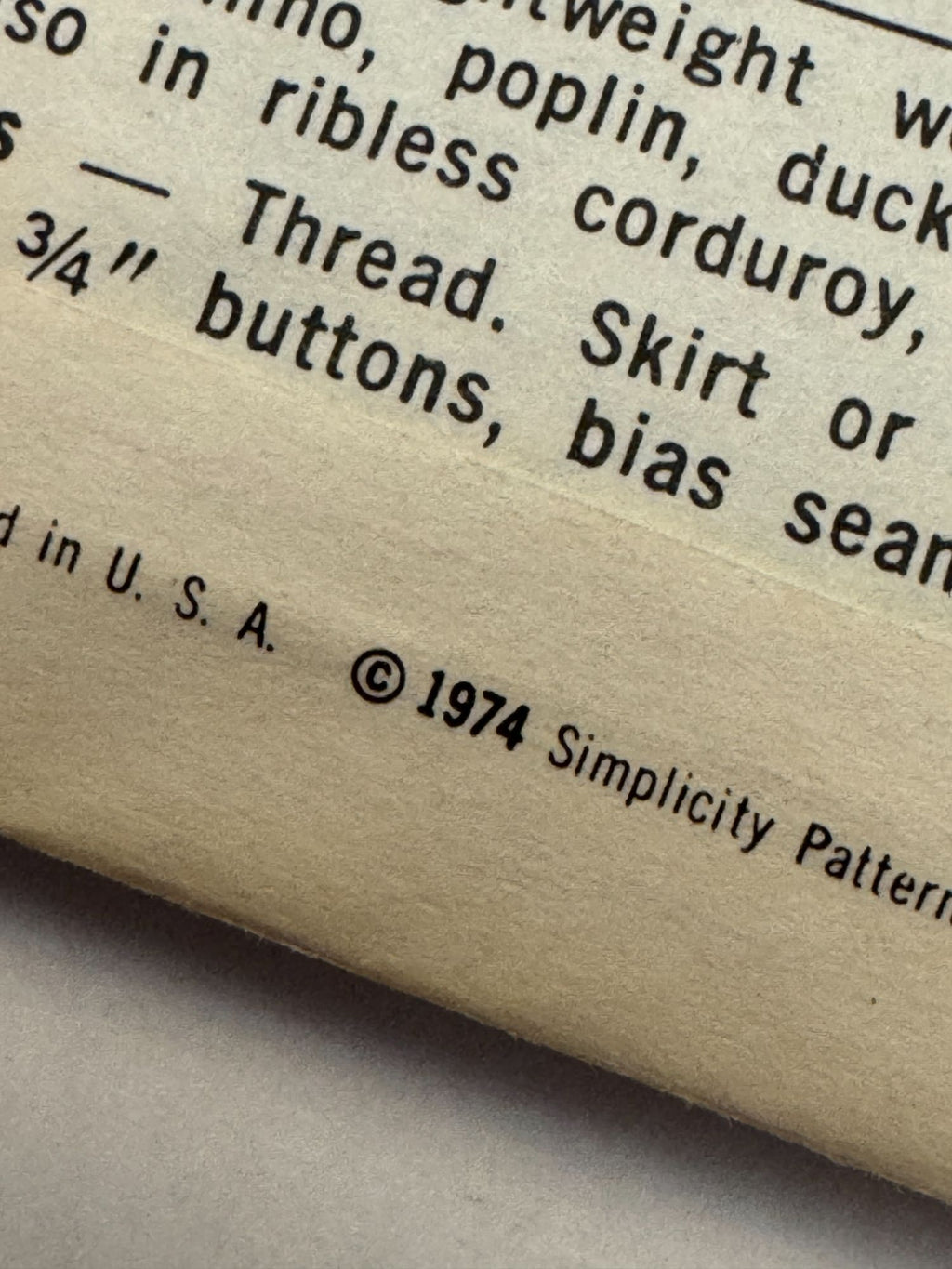 Simplicity Sewing Pattern 6619 Vintage 1970s Juniors Teen Outfit Skirt Preppy UC