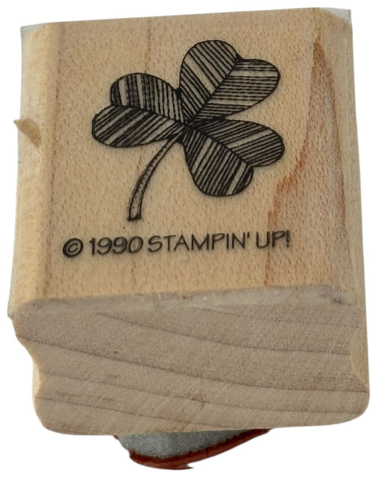 Stampin Up Rubber Stamp Shamrock Saint Patricks Day St Patrick March Card Making