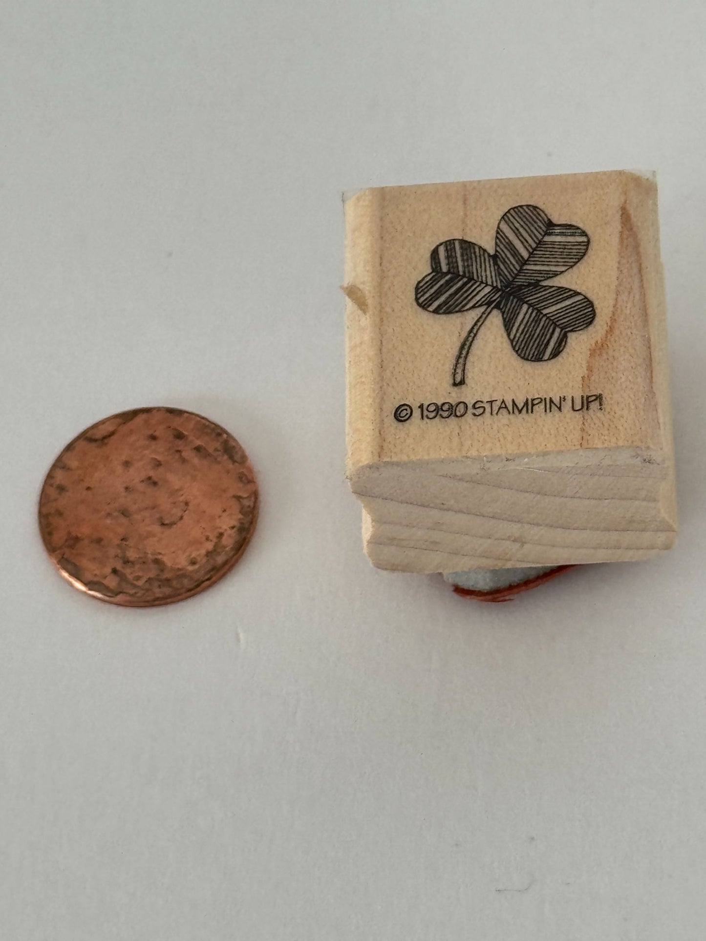 Stampin Up Rubber Stamp Shamrock Saint Patricks Day St Patrick March Card Making