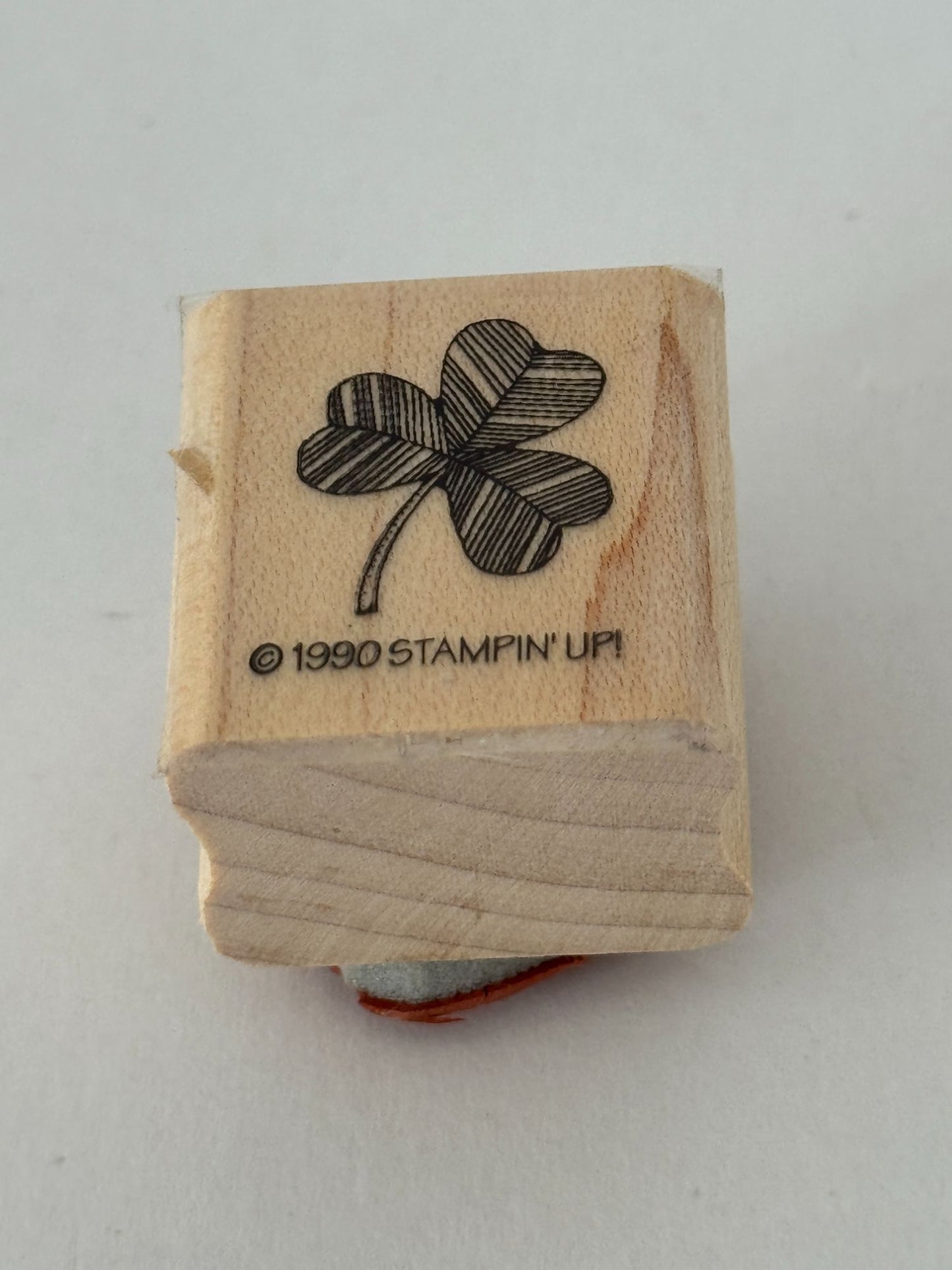Stampin Up Rubber Stamp Shamrock Saint Patricks Day St Patrick March Card Making