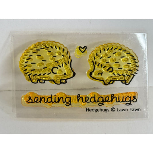 Lawn Fawn Photopolymer Clear Stamps Set Sending Hedgehugs Hedgehogs Cardmaking