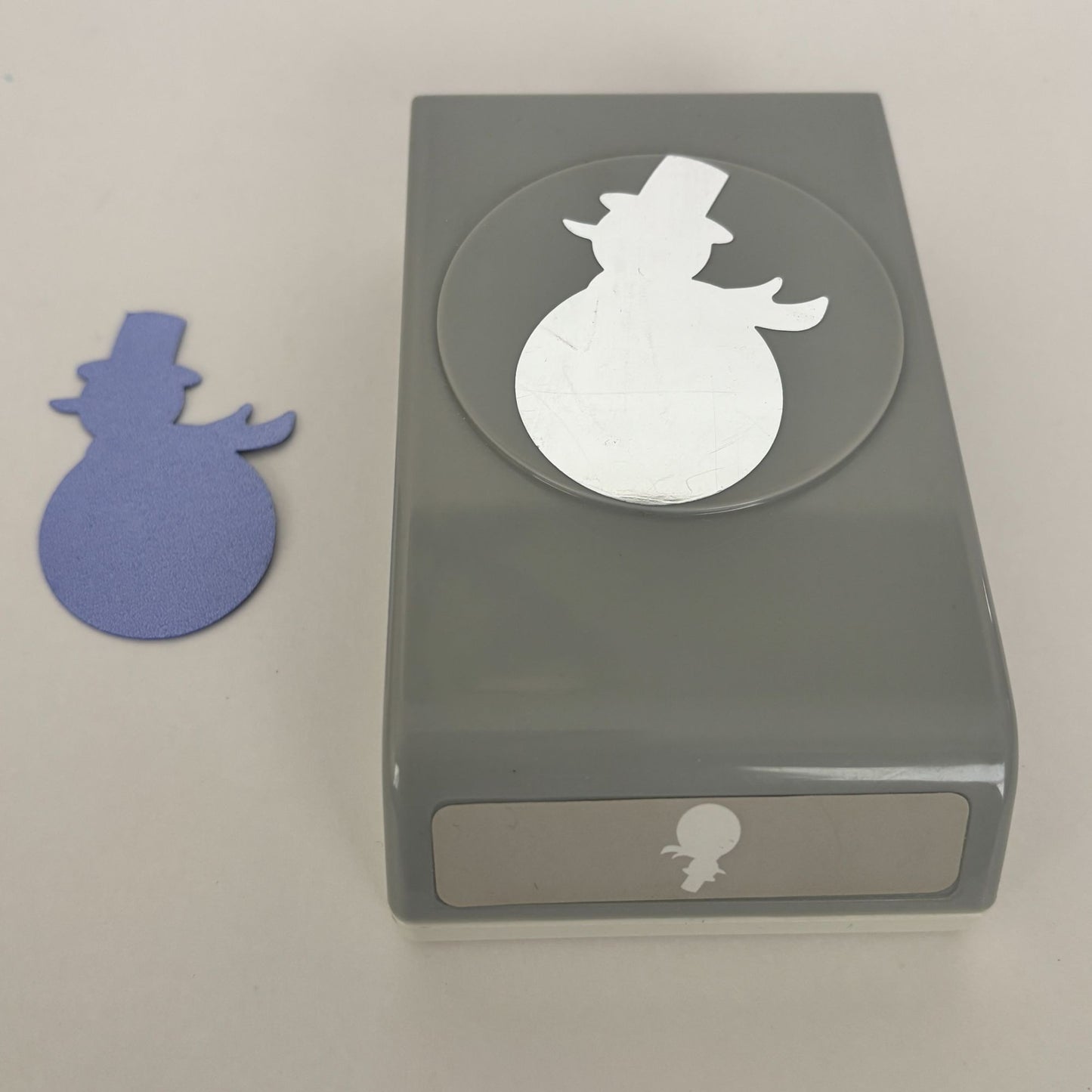 EK Success Paper Punch Snowman Hat Scarf Winter Christmas Card Making Silhouette Gift Tags Scrapbooking