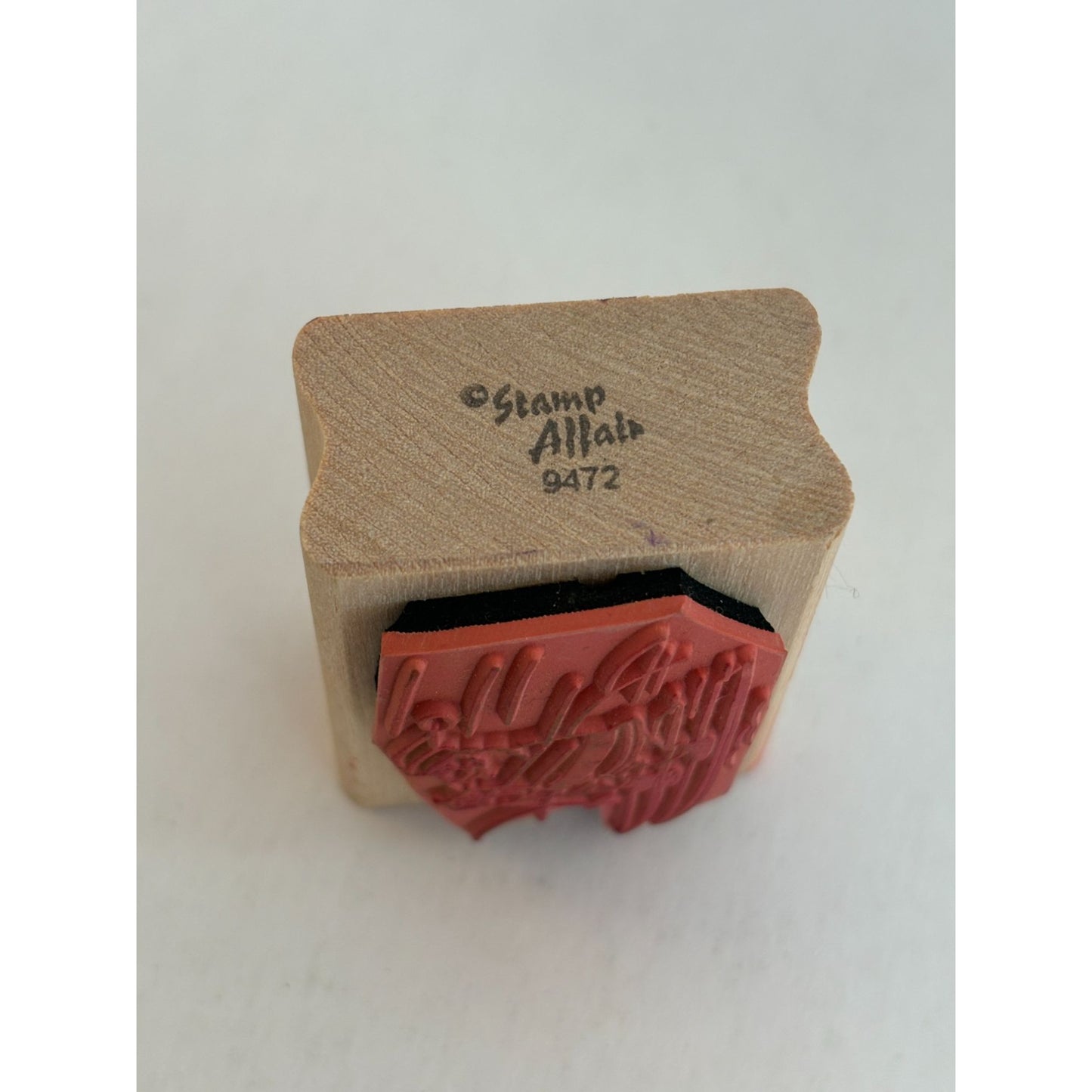 Stamp Affair Rubber Stamp Santa Water Skiing Winter Sport Humor Christmas Funny