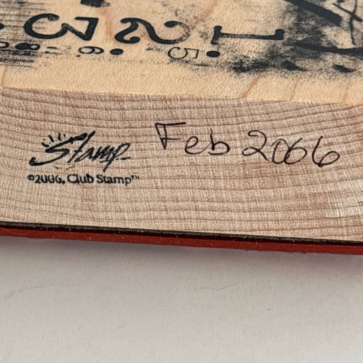 Club Stamp Rubber Stamp Let Me Count the Days Grunge Numbers Journal Mixed Media