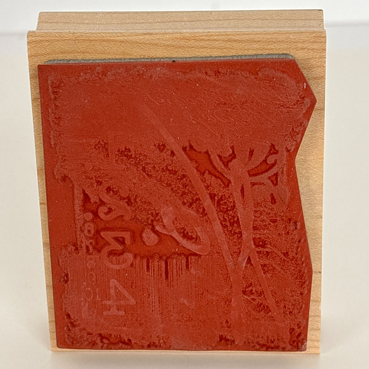 Club Stamp Rubber Stamp Let Me Count the Days Grunge Numbers Journal Mixed Media